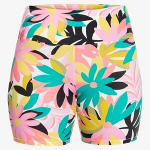 NWT Drifter‎ - Bike/Swim Shorts for Women Bold Floral Print Size SM